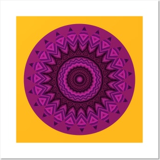 Mandala purple Posters and Art